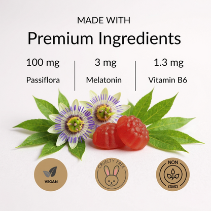 🌙 Better Sleep Starts Tonight. Delicious Gummies. Restful Nights.